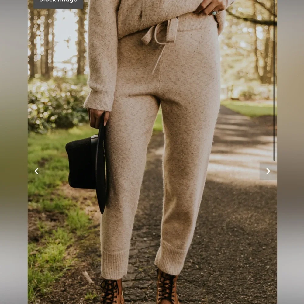 Knit sweater pants - Picture 7 of 8